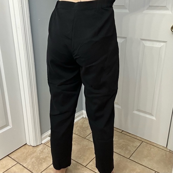 MaxMara Pants Black Trousers Straight Leg High Waisted Work Size Medium - Picture 2 of 8
